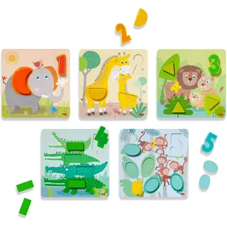 HABA Zuordnungsspielzeug Wilde Tiere