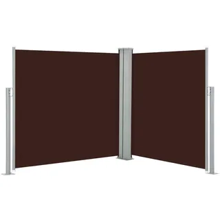 vidaXL Ausziehbare Seitenmarkise Braun 120 x 600 cm - Braun