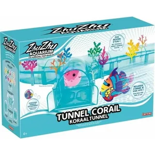 Lansay ZHU ZHU Aquarium – Korallen-Tunnel – Farbiger Tunnel umgeben von Koralle – Schau, wie Sich Ihr Fisch auf lustige Weise bewegt. – Fische Werden