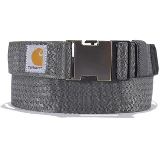 Carhartt Herren-Gürtel, Standard, leger, erhältlich in verschiedenen Stilen, Farben und Größen, robustes flexibles Nylon-Gurtband (Kies), Größe XL
