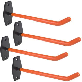 Maclean Brackets Maclean MC-437 Universal Wandhalterungen für Reifen, Räder, Leiter, Fahrrad, Gartenschlauch | aus Stahl | max. Belastung 60kg pro Halterung | Inkl. Montagezubehör (4-er Pack)