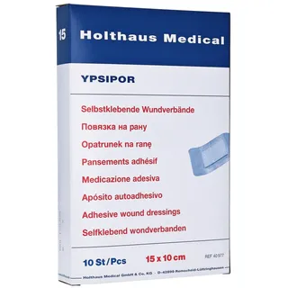 Holthaus WUNDVERBAND steril YPSIPOR 15x10cm