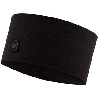 Buff Merino Wide Headband Solid schwarz