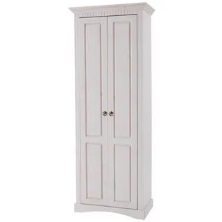 Home Affaire Rustic Garderobenschrank 71 x 38 x 187 cm weiß