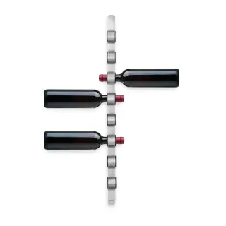 Blomus CIOSO Weinflaschen - Wandhalter , Weinregal aus Edelstahl , Maße: H 70 x B 35 x L 745 mm