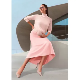 Madeleine Maxirock Damen Satin Rosa 34