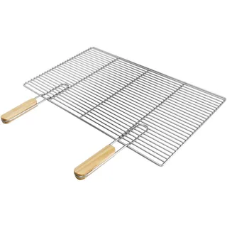 ECD-Germany Grillroste , Silberfarben , Metall , Rechteckig , 40x67 cm , Grills, Grillzubehör