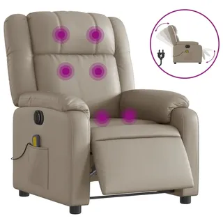 Massagesessel Elektrisch Cappuccino-Braun Kunstleder - Braun