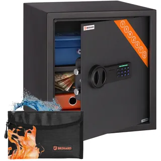 Brihard Business Digitaler Tresor mit Zahlencode 40x36x36cm / keine Schlossart / keine Sicherheitsstufe