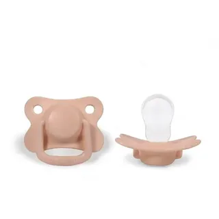 Filibabba Pacifiers 2-pack - Peach +6 months