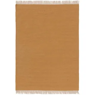 benuta Pop Wollteppich Liv Gelb 60x100 cm , Textil , Beton Optik , Rechteckig , 60x100 cm , Gots , pflegeleicht , Teppiche und Böden, Teppiche, Schafwollteppiche