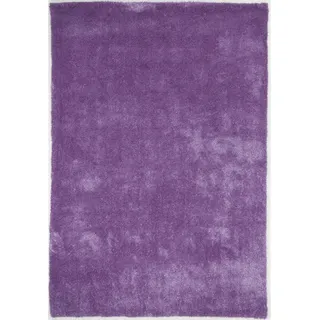 Gino Falcone Hochflorteppich Alessia 50x80 cm , Lila , Textil , Uni , Rechteckig , 50x80 cm , Teppiche und Böden, Teppiche, Hochflorteppiche & Shaggys