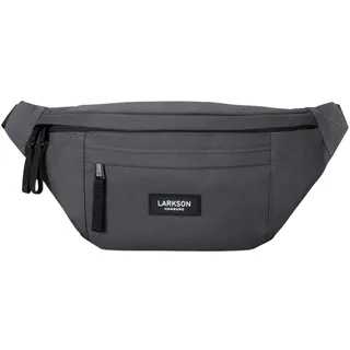 LARKSON Bauchtasche Damen & Herren Grau - Ole - Hüfttasche für Sport Outdoor Stadt - Gürteltasche Stylisch für Festival - Crossbody Bag mit Gurt - Wasserabweisend