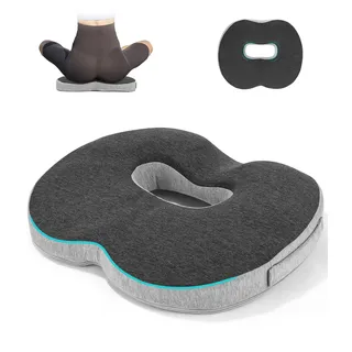 Cexovo Orthopädisches Sitzkissen Ergonomisches Sitzkissen Anti Dekubitus Stuhlkissen HämorrhoidenSteißbein Kissen Memory Foam Steißbeinkissen für Auto Sofa Büro & Rollstuhl
