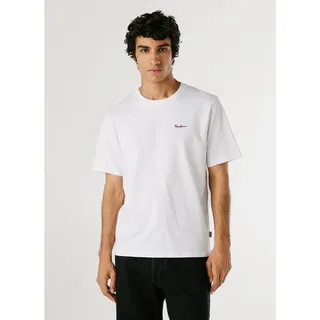 Pepe Jeans Herren »CONTRAST Connor T-Shirt, weiß
