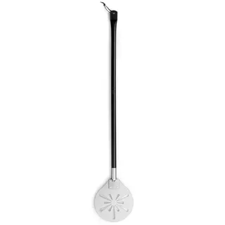Joyfair Pizzaschieber Perforierter, 20,3cm Edelstahl Rund Metall Pizzaschaufel, Pizzawender mit 89,2cm Abnehmbaren Langer Griff, Pizzaheber für Hausgemachtes Pizza, Brot, Kuchen, Leicht zu Reinigen