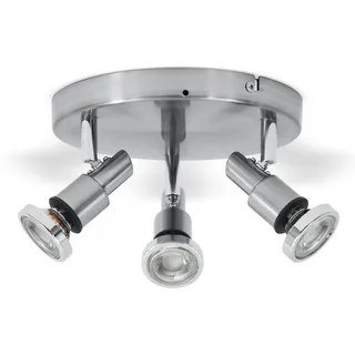 B.K.Licht Aurel 1 GU10 rund silber