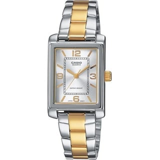 Casio Damen Analog Quarz mit Edelstahl Armbanduhr LTP1234PSG7A