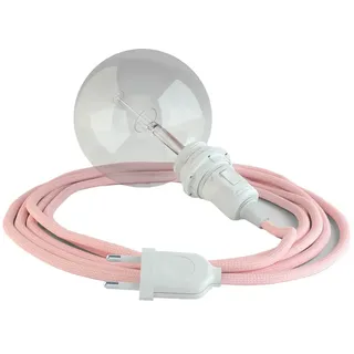 Creative Cables Rm16 3 M Hängeleuchte Für Lampenschirm - Pink / White - One Size
