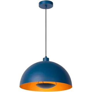 LUCIDE Siemon - Pendelleuchten - Ø 40 cm - 1xE27 - Blau