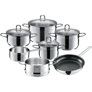 Silit Diamant Topf-Set 7-tlg. Dampfgareinsatz + Bratentopf + Fleischtopf + Bratpfanne + Stieltopf