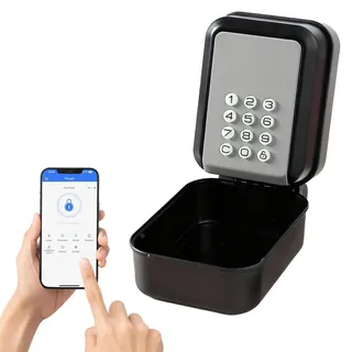 Smart Schlüsseltresor mit TTLock App – IP65 Wasserdichte Schlüsselbox, Bluetooth & PIN-Code Entsperrung, Wandmontage Schlüsselsafe für Zuhause, Büro, Immobilienmakler