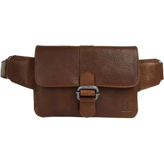 Gürteltasche BODENSCHATZ, Damen, Gr. B/H/T: 18cm x 12cm x 3cm onesize, braun (cognac), Leder, leicht glänzend, unifarben, Taschen Gürteltasche, echt Leder