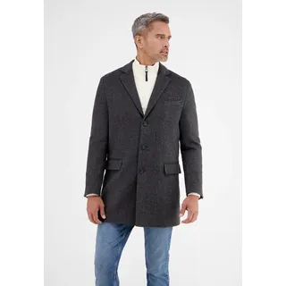 Wintermantel LERROS "Mantel in klassischer Fischgrat-Optik", Herren, Gr. 58, grün (khaki), 57% Polyester, 40% Wolle, 3% Nylon, Mäntel Wintermantel