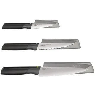 Joseph Joseph Duo Messerset 3-tlg.  Klingen aus japanischem Edelstahl Schwarz/Weiß
