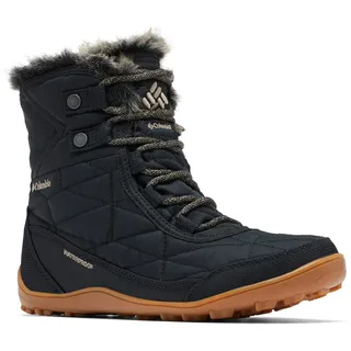 Columbia Minx Shorty III wasserdichte Schneestiefel für Damen, Schwarz (Black Khaki II), 36 EU