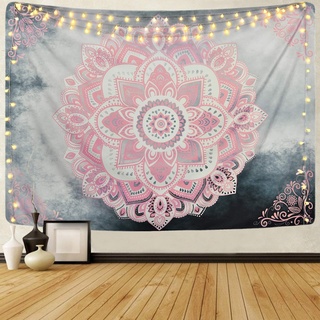 Alishomtll Mandala Wandtuch Bohemian Wandteppich Indian Wandbehang Psychedelisch Deko Wall Hanging Tapestry Tapisserie Groß 210 x 150cm