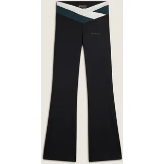 Freddy Jazzpants »SUPERFIT Leggings Flared High Waist« mit überkreuztem Bund, schwarz-weiß