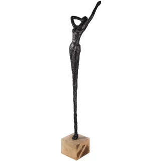 Gilde »Skulptur Alive naturfarben; schwarz H. 77 cm«, beige