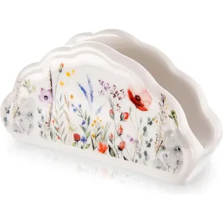 MAKI Porzellan-Serviettenhalter 13x4,5x7 cm