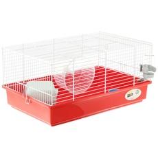 Ferplast Hamsterkäfig, Nagerkäfig CRICETI 9, Kleintierkäfig, Hamsterzubehör inklusive, 46 x 29,5 x h 23 cm.