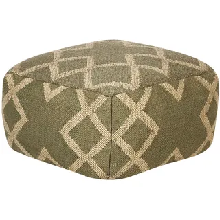 Beliani Pouf 50 x 30 x 50 cm Grün