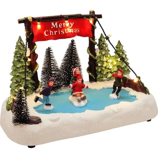 Kleine LED Eisbahn 19 cm - Batterie betrieben