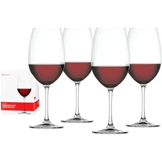 Spiegelau Rotweingläser 710 ml, 4 Stück, Salute, 4720177, Bordeaux Gläser aus Kristallglas, Weingläser Rotwein spülmaschinenfest