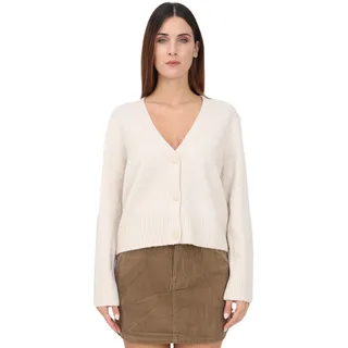 ONLY Damen Onlhazel Ls Button Cardigan Bf KNT, Pumice Stone/Detail:Melange, L