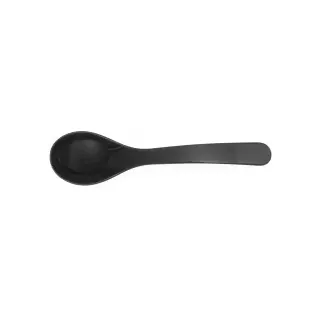 HENDI Salatlöffel SAN, 23,5 cm, Stilvoller Löffel in einem schlichten Design, Farbe: schwarz