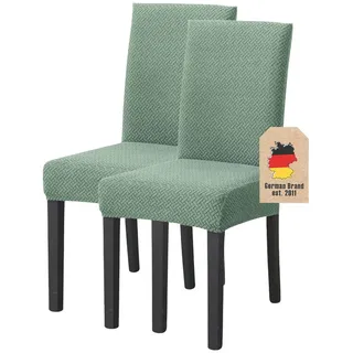 Stuhlhusse (2-tlg. Set) , Kunststoff , 1x38 cm , Heimtextilien, Bezüge, Stuhlhussen