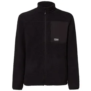 Oakley Apparel Mountain Fire Sherpa Fleece Mit Durchgehendem Reißverschluss - Blackout - S