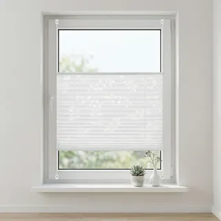 Sekey Plissee ohne Bohren Klemmfix Fenster Plisseerollo Verstellbarer Spannung Jalousie für Tür & Fenster