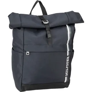 Tommy Hilfiger Rolltop Rucksack TH Monotype Rolltop Backpack PSP24 Rucksäcke Schwarz Herren