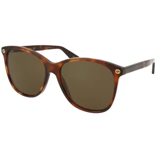 GUCCI Sonnenbrille Sunglasses GG 0024 002 - Kastanienbraun