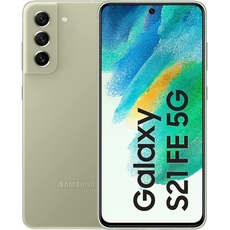 Samsung Galaxy S21 FE 5G, Android Smartphone, 6,4 Zoll Dynamic AMOLED Display, 4.500 mAh Akku, 256 GB/8 GB RAM, Handy in Olive inkl. 36 Monate Herstellergarantie [Exklusiv bei Amazon]