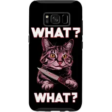 Hülle für Galaxy S8 Halloween Katze Messer Design Witzige Tier Katzen