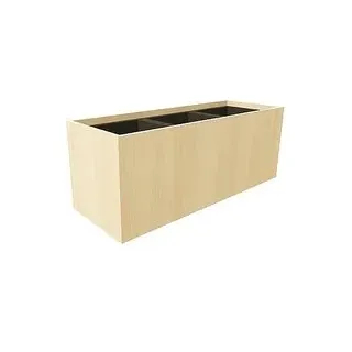 fm Pflanzkübel Plant Holz königsahorn rechteckig 106,2 x 40,0 cm, 1 St.