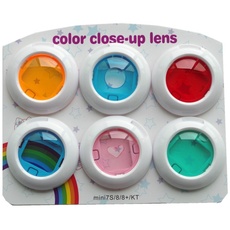HAFOKO Mini Close Up Color Colorful Lens Filter Set kompatibel für Instax Mini 8/8+/9 Sofortbildkamera, 6 Stück
