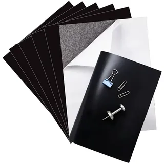 6Stück Magnetfolie Selbstklebend – Magnetplatte 0.5mm-20x30cm | Stark Zuschneidbar,für Basteln, Fotos, Kühlschrank, Tafeln & Poster Und Aufbewahren Von Stanzformen